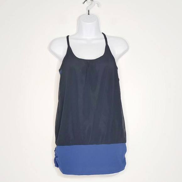 Gaiam Womens Sports blue and black top - Picture 2 of 12